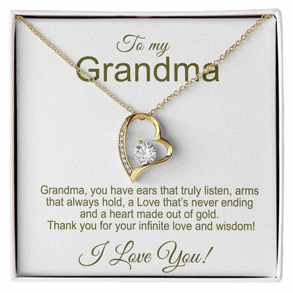 TO MY GRANDMA - GIFT FROM GRANDCHILD - Forever Love Necklace