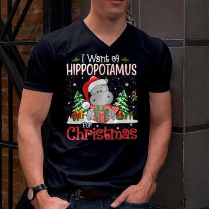 I Want A Hippopotamus For Christmas Xmas Hippo for Kid Women T-Shirt - Christmas Unisex T-Shirt/Hoodie/Sweatshirt - NINA00
