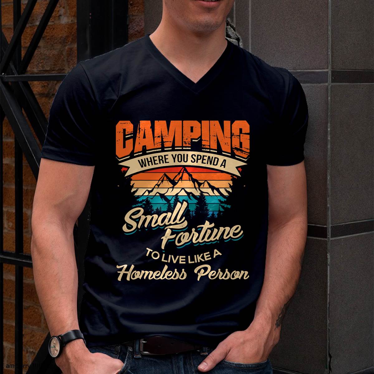 Funny Camping Gifts with Sayings for Campers Camp - Camping T-Shirt (SKUNINA - C03)