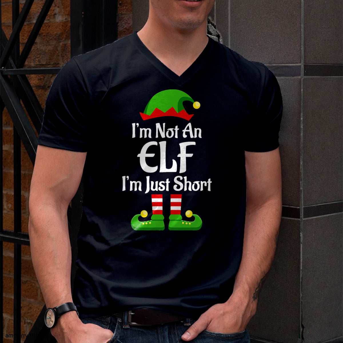 Im Not An Elf Family Christmas Pjs Matching Men Women Kids T-Shirt - Christmas Unisex T-Shirt/Hoodie/Sweatshirt - NINA00