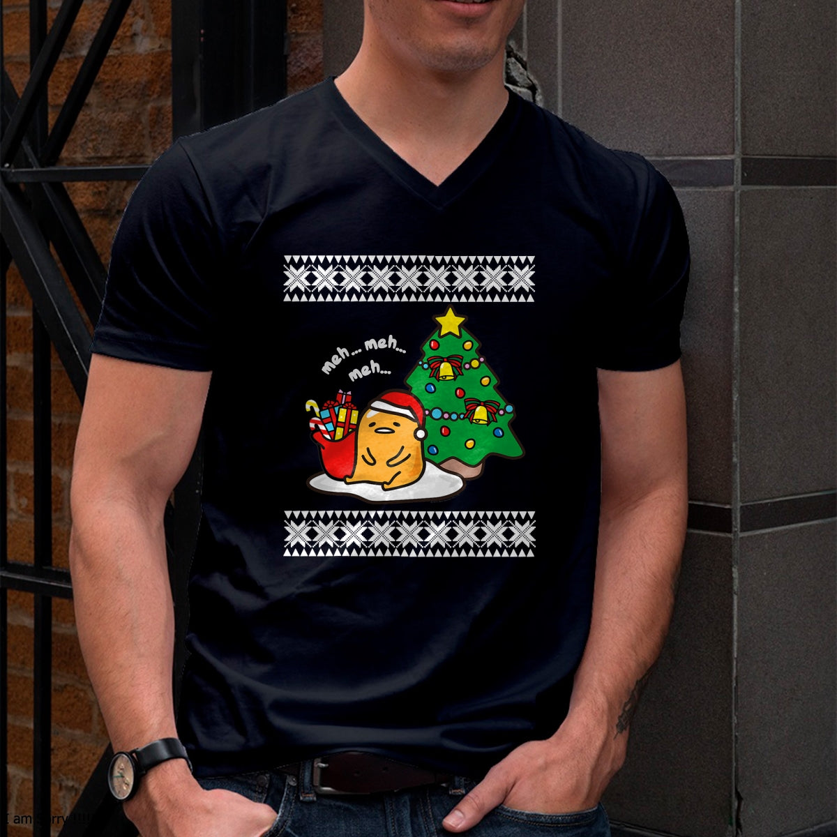 Gudetama Ugly Christmas T-Shirt - Christmas Unisex T-Shirt/Hoodie/Sweatshirt - NINA00