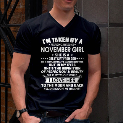 NOVEMBER – I'M TAKEN BY A FREAKING AWESOME DECEMBER GIRL SHE IS A GREAT GIFT FROM GOD – FROM WIFE – NINA11 (SKU2603-259-11)