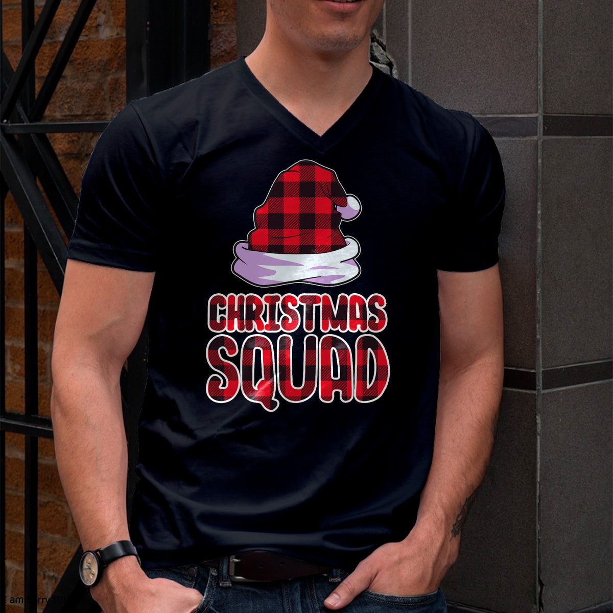 Christmas Squad Family Group Matching Christmas Party Pajama T-Shirt - Christmas Unisex T-Shirt/Hoodie/Sweatshirt - NINA00