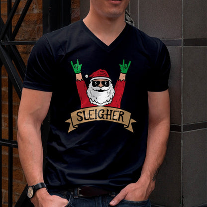 Christmas Sleigher Santa Rock Xmas Rocker Men Women Kids Boy T-Shirt - Christmas Unisex T-Shirt/Hoodie/Sweatshirt - NINA00