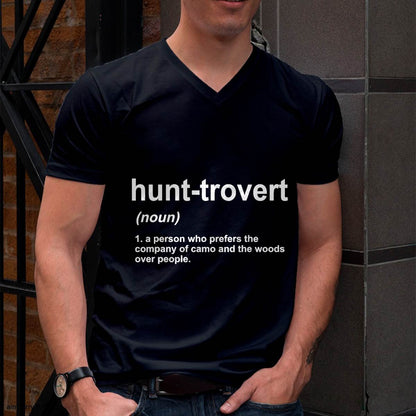 Funny Hunting Shirts for Hunters Men, Hunt-trovert Hunting T-Shirt