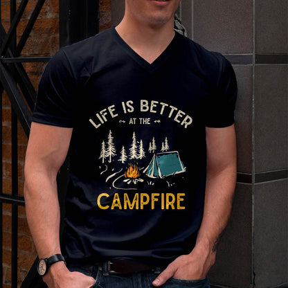 Life Is Better At The Camfire, Funny Camper Camping T-Shirt