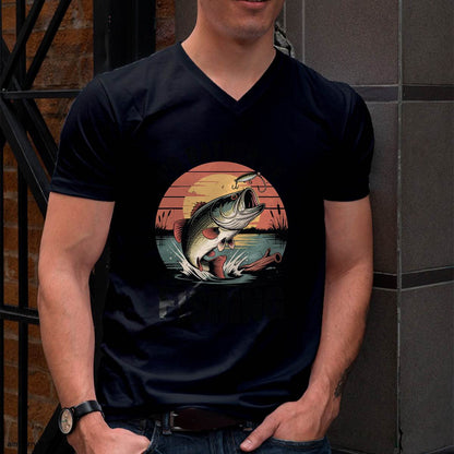 Id Rather Be Fishing Largemouth Bass Fish Jokes Funny T-Shirt