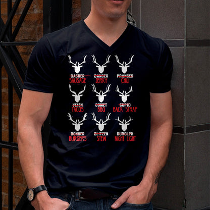 Funny Christmas Deer Hunters All of Santa's Reindeer design T-Shirt - Christmas Unisex T-Shirt/Hoodie/Sweatshirt - NINA00