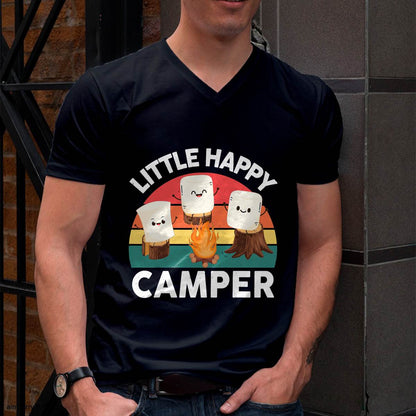 Happy Marshmallow Camper-Shirt Toddler Cute Camping T-Shirt