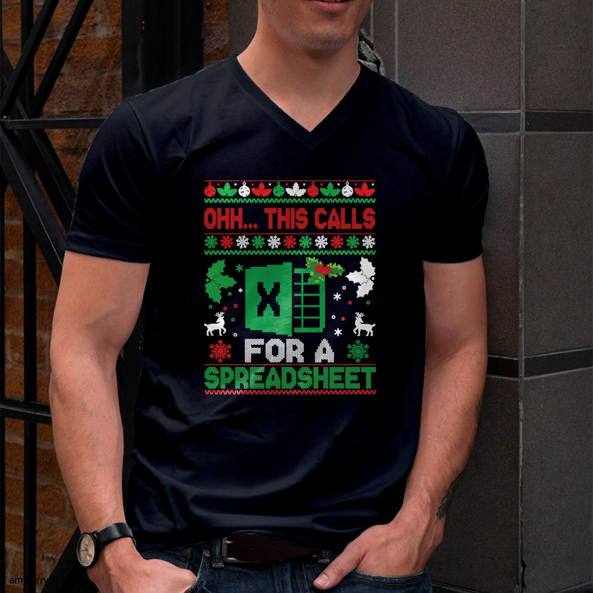 Oh this calls for a Spreadsheet Christmas sweater Excel Sweatshirt - Christmas Unisex T-Shirt/Hoodie/Sweatshirt - NINA00