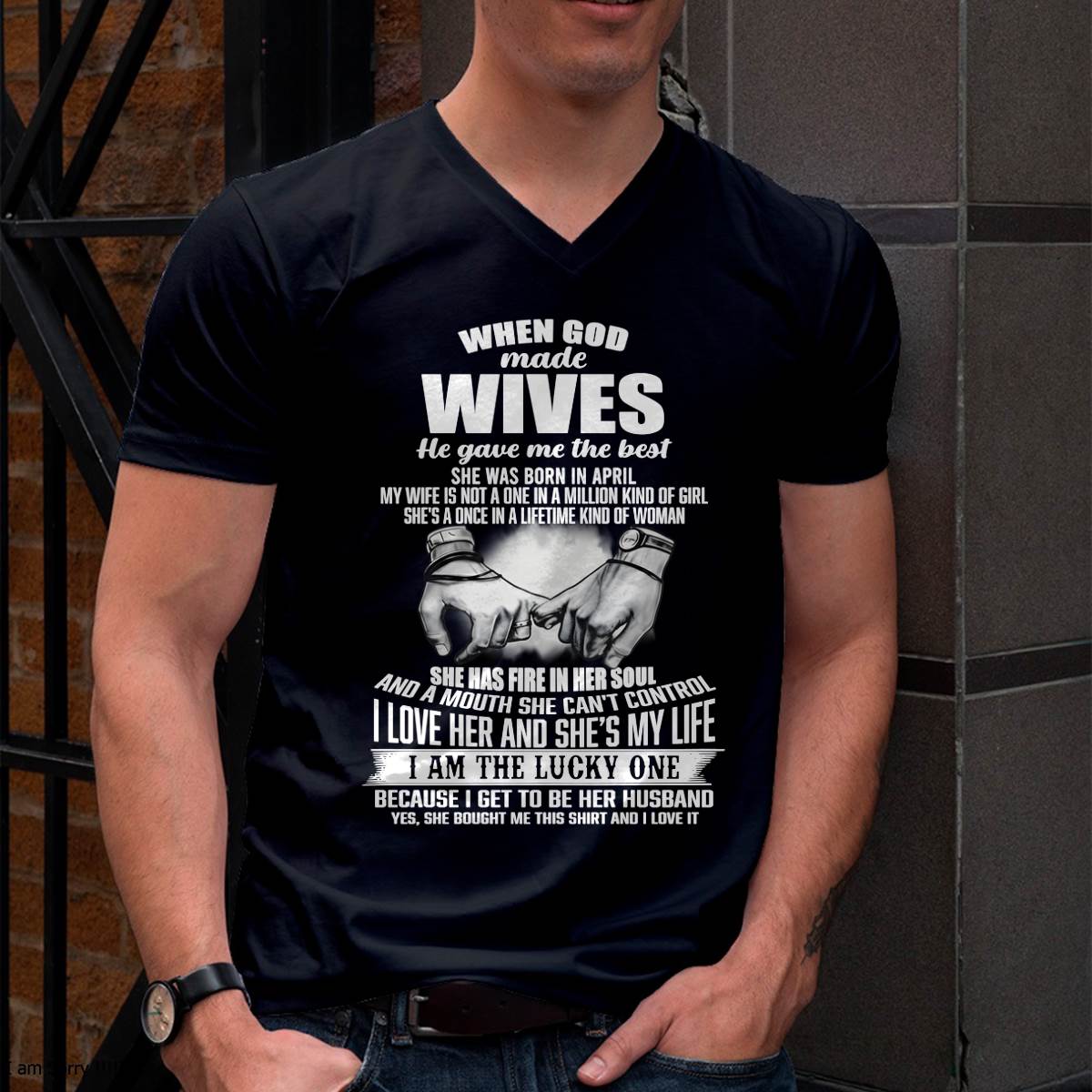 APRIL - WHEN GOD MADE WIVES HE GAVE ME THE BEST - FROM WIFE - NINA04 (SKU26T-01-05-04)