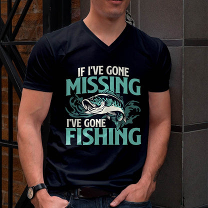 If I've Gone Missing I've Gone Fishing - Fish Angling T-Shirt