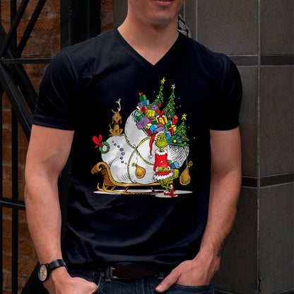 Dr. Seuss Grinch Sleigh T-Shirt - Christmas Unisex T-Shirt/Hoodie/Sweatshirt - NINA00