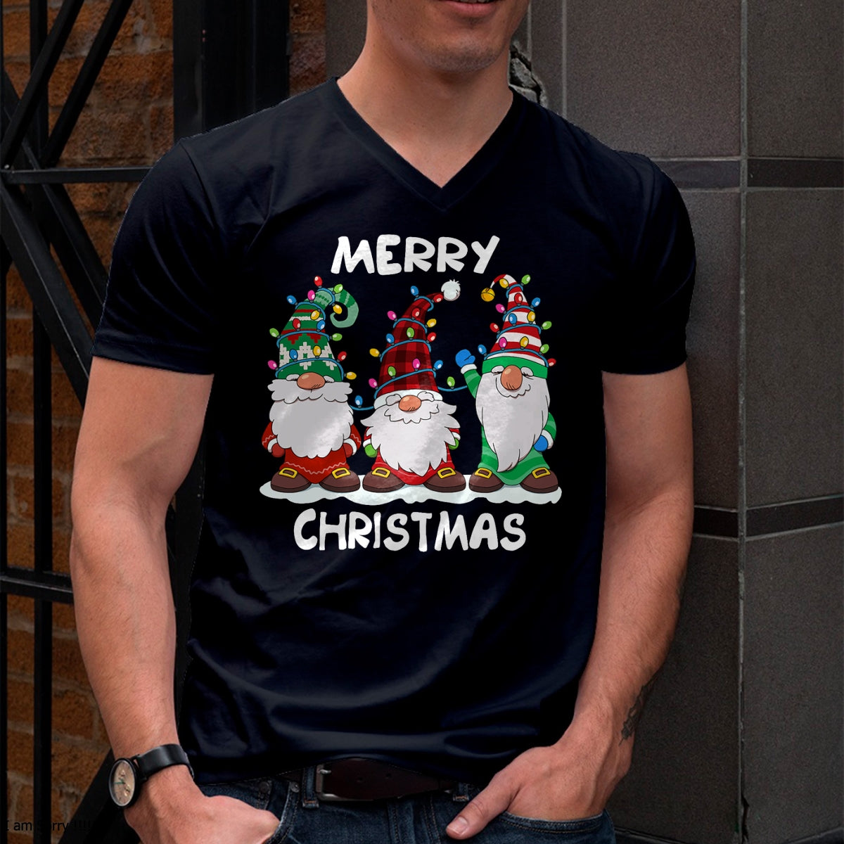Merry Christmas Gnomes Xmas Family Men Women T-Shirt - Christmas Unisex T-Shirt/Hoodie/Sweatshirt - NINA00
