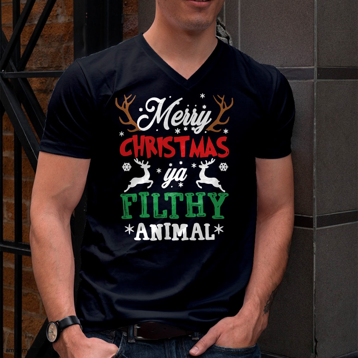 Merry Christmas Animal Filthy Ya Xmas Pajama T-Shirt - Christmas Unisex T-Shirt/Hoodie/Sweatshirt - NINA00