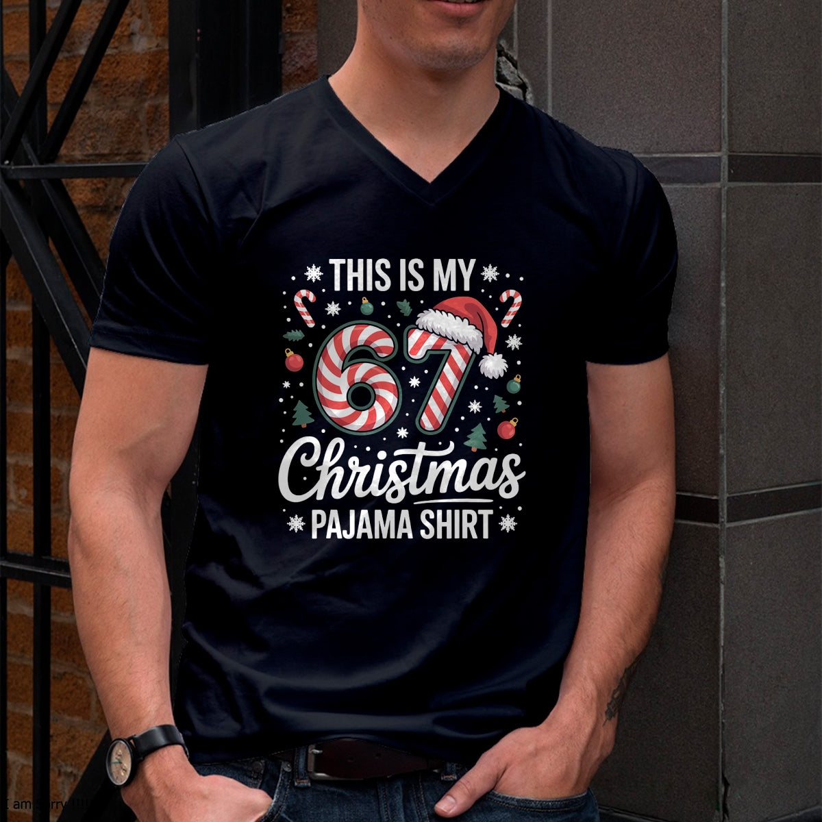 This My 67 Christmas Pajama 67 Meme Gen Alpha Boys Girls T-Shirt - Christmas Unisex T-Shirt/Hoodie/Sweatshirt - NINA00