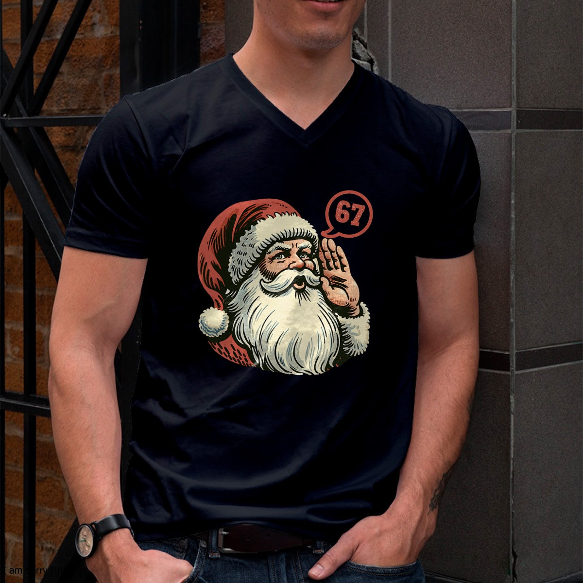 67 Christmas Funny Six Seven Meme Brainrot Santa Claus Boys T-Shirt - Christmas Unisex T-Shirt/Hoodie/Sweatshirt - NINA00