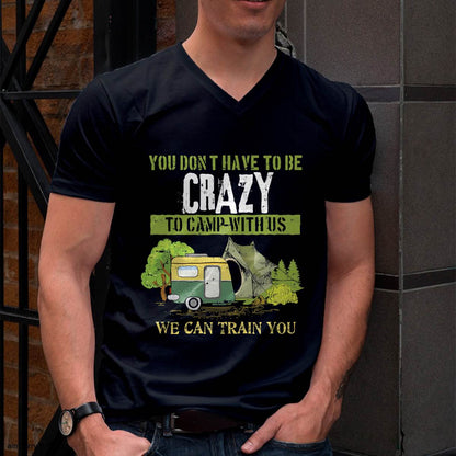 Funny Camping Lover Crazy Camping Joke Gift Design Idea Camping T-Shirt