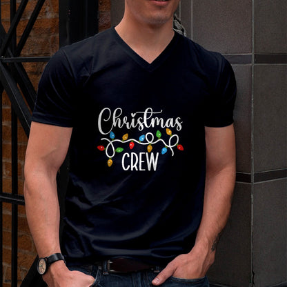 Christmas Crew Xmas Lights Family Matching Pajamas Holiday T-Shirt - Christmas Unisex T-Shirt/Hoodie/Sweatshirt - NINA00
