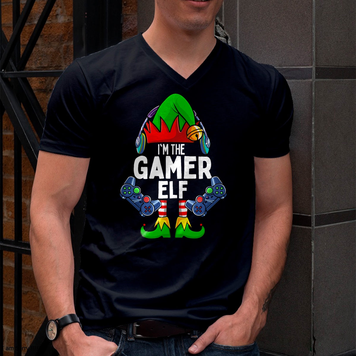 Gamer Elf Matching Family Christmas T-Shirt - Christmas Unisex T-Shirt/Hoodie/Sweatshirt - NINA00