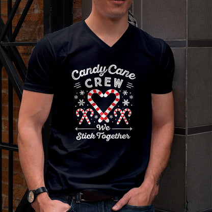 Christmas Candy Cane Heart Holiday Family Matching Pajama PJ T-Shirt - Christmas Unisex T-Shirt/Hoodie/Sweatshirt - NINA00