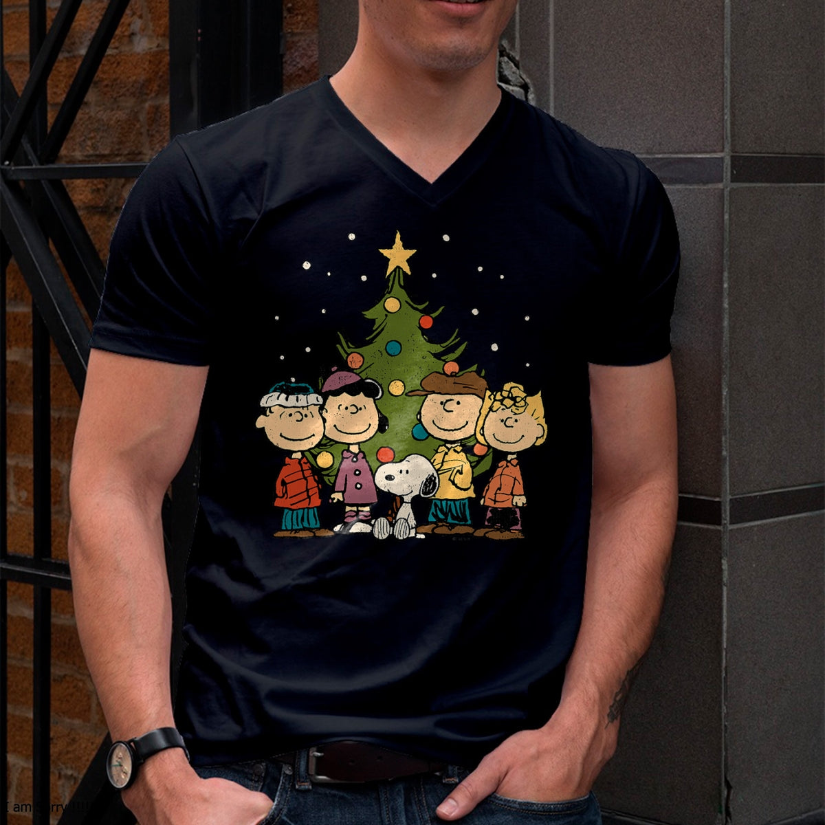 Christmas Shirts for Family, Funny christmas shirts, Christmas Unisex T-Shirt/Hoodie/Sweatshirt HLT00 - Peanuts - Peanuts Christmas Group T-Shirt