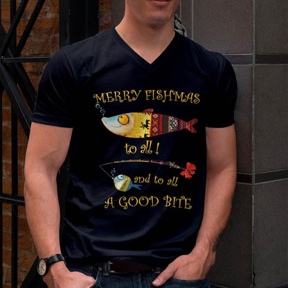 Christmas Fisherman's Merry Fishmas to All Fishing T-Shirt