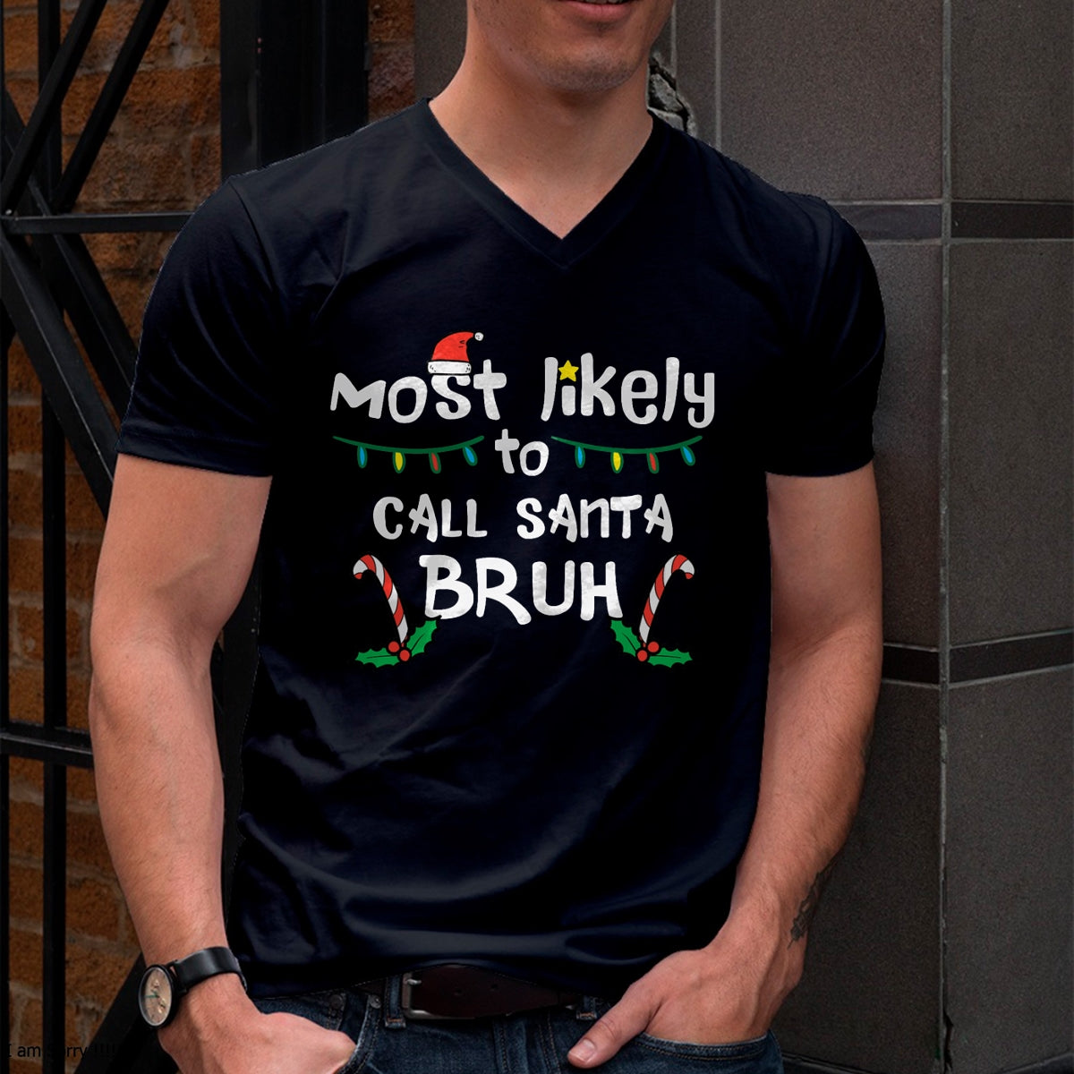 Christmas Likely Call Santa Bruh Xmas Family Men Women Kids T-Shirt - Christmas Unisex T-Shirt/Hoodie/Sweatshirt - NINA00