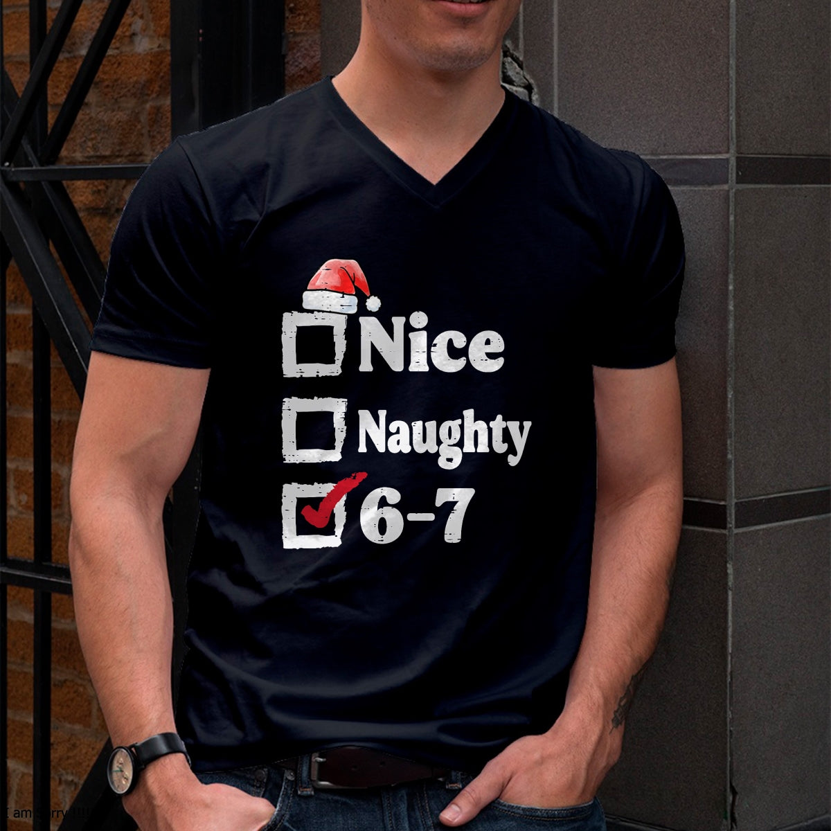 Nice Naughty 6 7 Meme 67 Christmas Six Seven Xmas Boys Kids T-Shirt - Christmas Unisex T-Shirt/Hoodie/Sweatshirt - NINA00