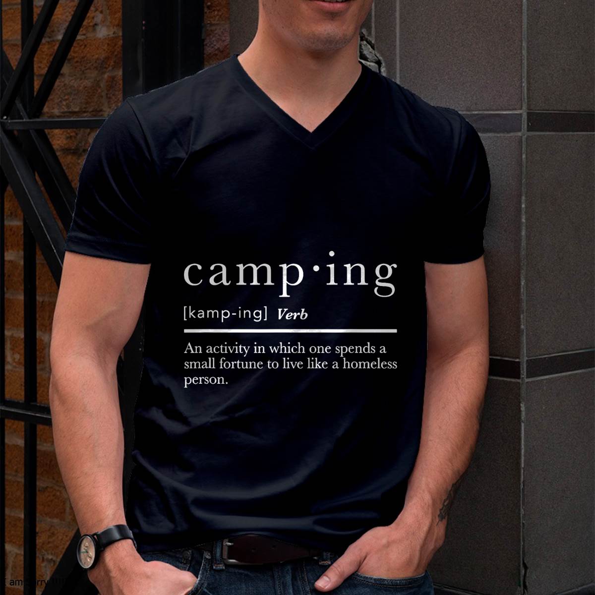 Funny Camping Shirts for Men Women Definition Camp T-Shirt
