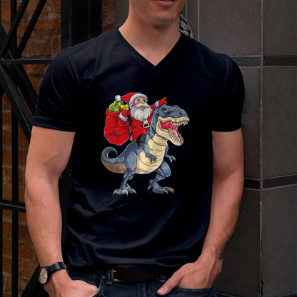 Dinosaur T rex Christmas Santa Boys Men Girls Xmas Squad T-Shirt - Christmas Unisex T-Shirt/Hoodie/Sweatshirt - NINA00