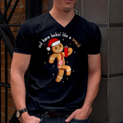 Out Here Looking Like A Snack Funny BouJee Xmas Gingerbread T-Shirt - Christmas Unisex T-Shirt/Hoodie/Sweatshirt - NINA00