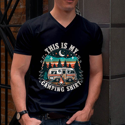 Funny Camper Hiking Nature Shirt This is My Camping Shirt T-Shirt