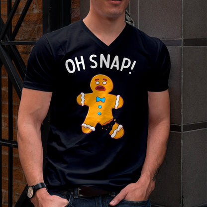 Gingerbread Man Oh Snap Christmas Funny Cookie Baking Gift Short Sleeve T-Shirt - Christmas Unisex T-Shirt/Hoodie/Sweatshirt - NINA00 (Copy)
