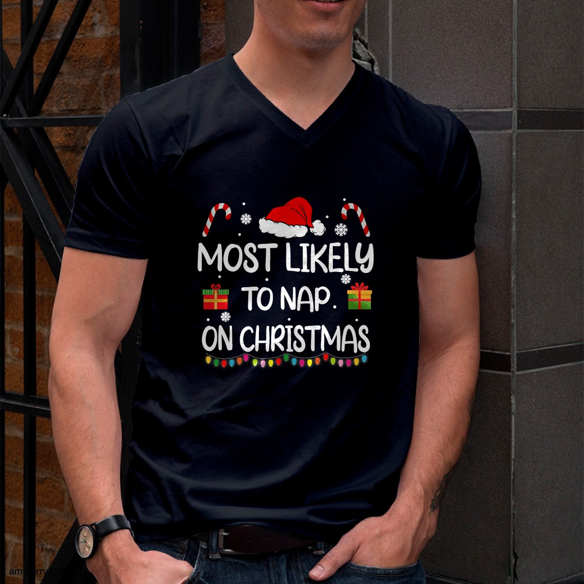 Most Likely To Nap On Christmas family funny matching T-Shirt - Christmas Unisex T-Shirt/Hoodie/Sweatshirt - NINA00