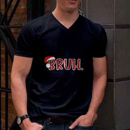 Bruh Funny Christmas Plaid Teens Boys Kids Xmas Pajamas T-Shirt - Christmas Unisex T-Shirt/Hoodie/Sweatshirt - NINA00