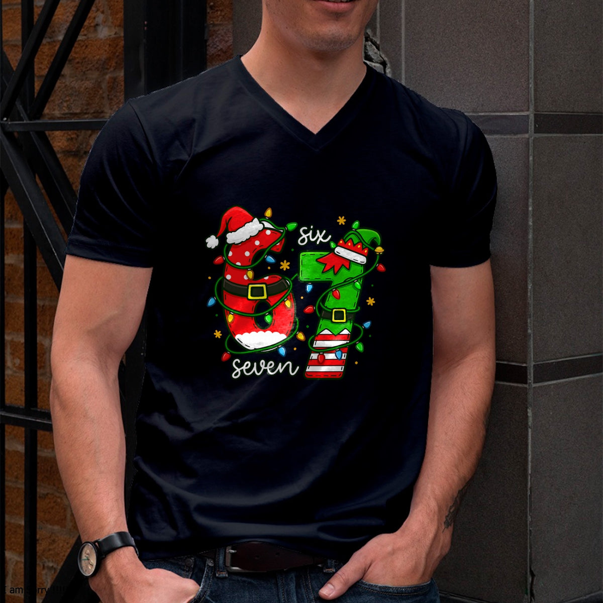 Trending Six Seven Meme Christmas 67 Xmas Men Women Kids T-Shirt - Christmas Unisex T-Shirt/Hoodie/Sweatshirt - NINA00