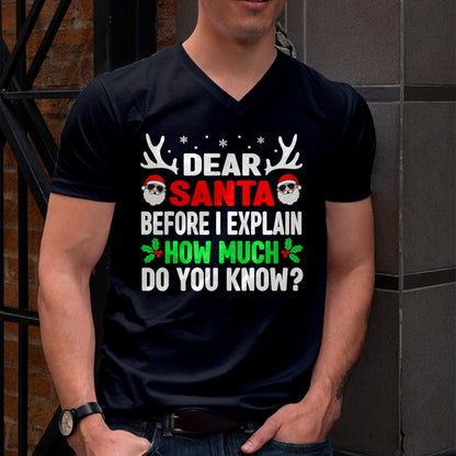 Funny Christmas Kids Adults Dear Santa I Can Explain T-Shirt - Christmas Unisex T-Shirt/Hoodie/Sweatshirt - NINA00
