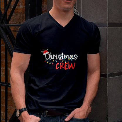 Christmas Crew Xmas Lights Family Matching Pajamas Holiday T-Shirt - Christmas Unisex T-Shirt/Hoodie/Sweatshirt - NINA00