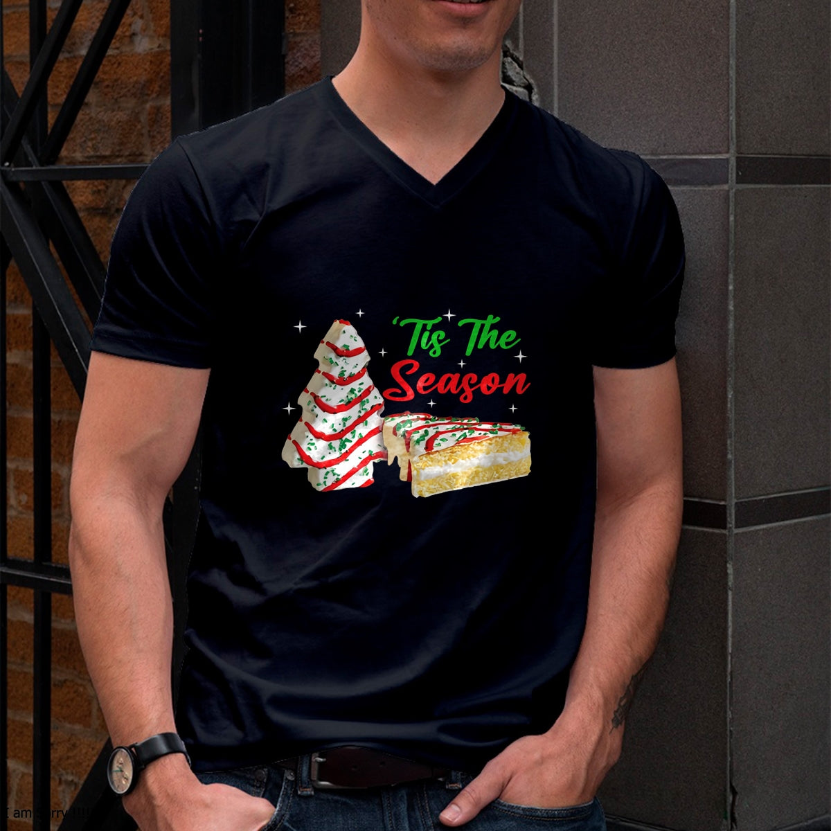 Funny Tis The Season Design Christmas Tree Cakes Debbie T-Shirt - Christmas Unisex T-Shirt/Hoodie/Sweatshirt - NINA00