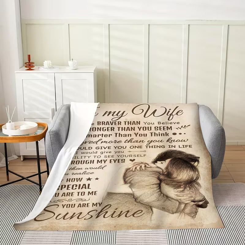 Special Gift For Your Wife Blanket - From Husband