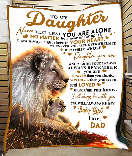 Special Gift For Your Daughter Blanket - From Dad02