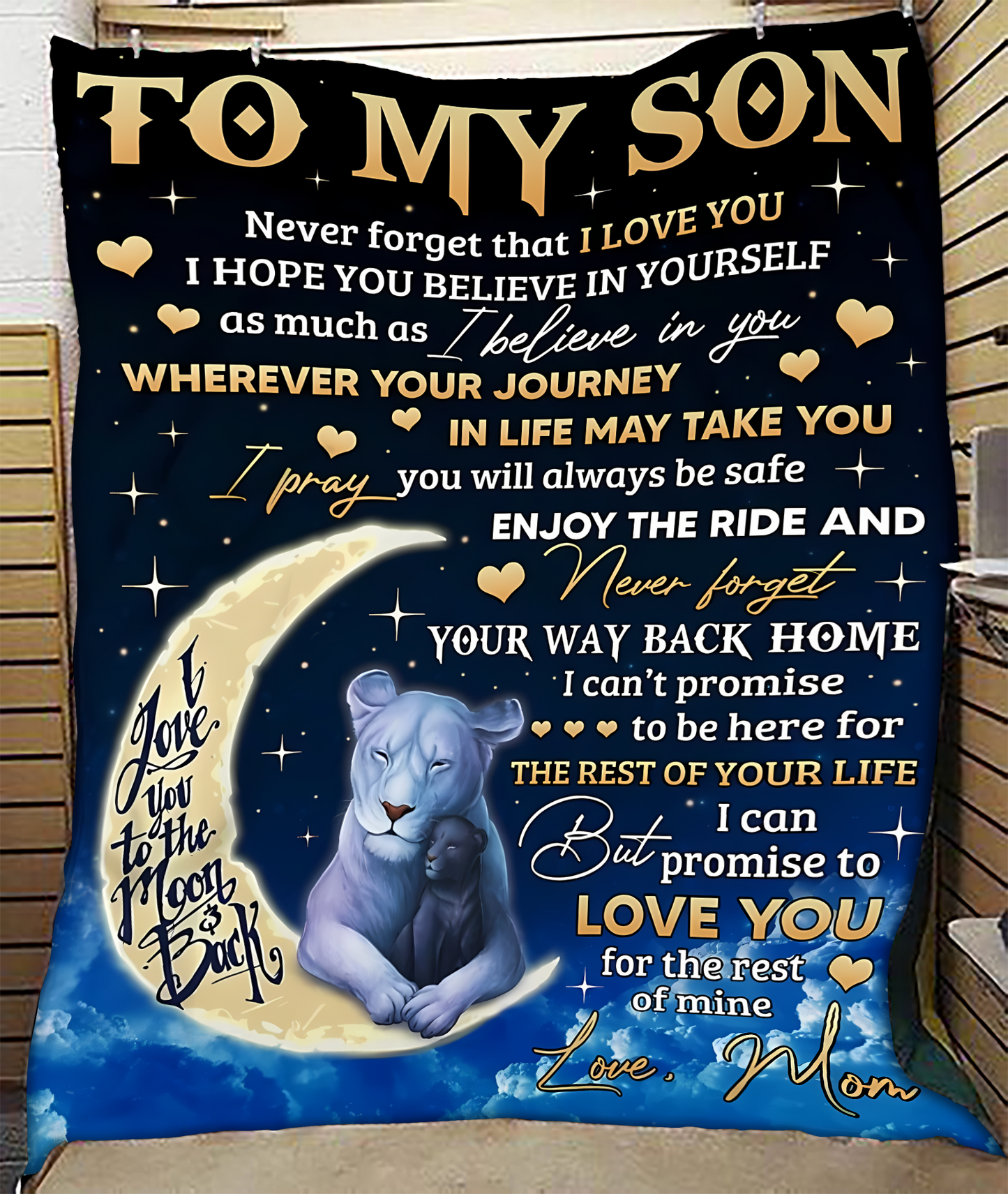 Special Gift For Your Son Blanket - From Mom00