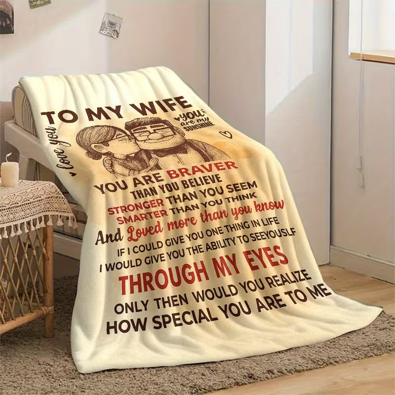 Special Gift For Your Wife Blanket - From Husband