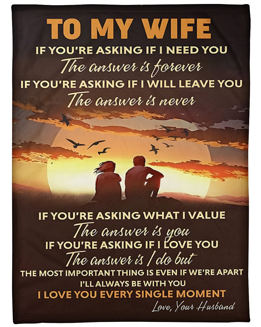 BLANKET FOR WIFE FROM HUSBAND – COMFORT & WARMTH GIFT