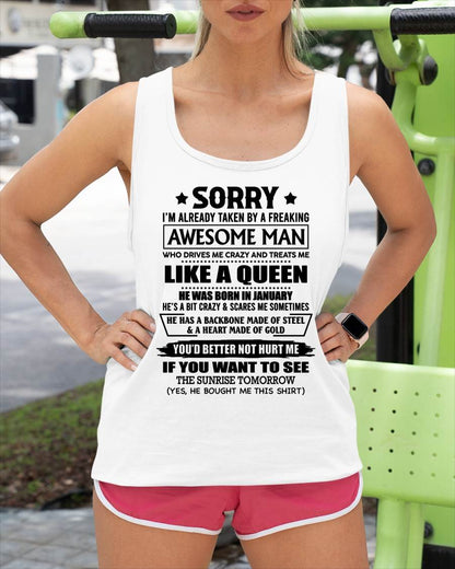 JANUARY - HE HAS A BACKBONE MADE OF STEEL AND A HEART MADE OF GOLD - FROM HUSBAND - NINA01 (SKU26T-0199-01)