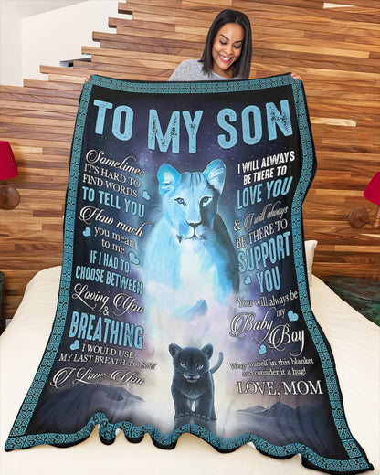 Special Gift For Your Son Blanket - From Mom (SKUB06-84)