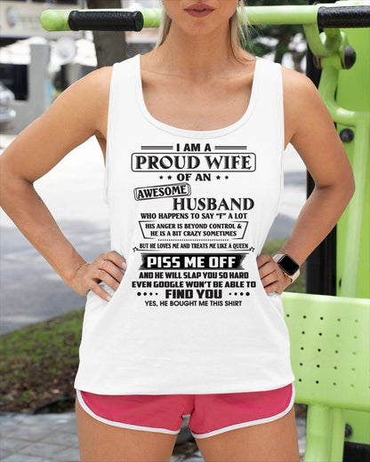 HE WILL SLAP YOU SO HARD EVEN GOOGLE WON’T BE ABLE  TO FIND YOU - FROM HUSBAND - NINA00 (SKU2602-81-00)