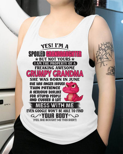 JUNE - YES, I'M A SPOILED GRANDDAUGHTER - GIFT FROM GRANDMA - NINA06 (SKU09-96-06)