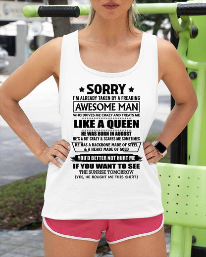 AUGUST - HE HAS A BACKBONE MADE OF STEEL AND A HEART MADE OF GOLD - FROM HUSBAND - NINA08 (SKU26T-0199-08)